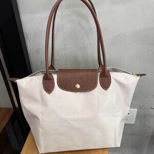 Longchamp women's foldable nylon tote bag